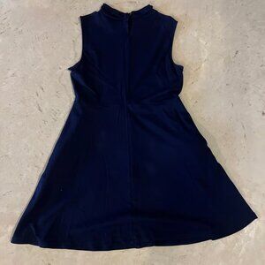 New York & Company Navy‎ High Neck Tank Top Dress with Pockets